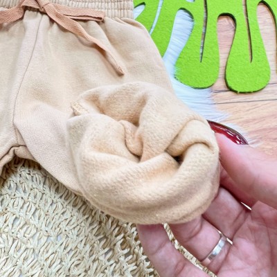 Conj. Casaco de Pelinho Bebê Tigre e Calça de Moletom - Off White